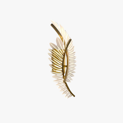 Applique murale moderne en plumes dorées Kristy, 3 styles