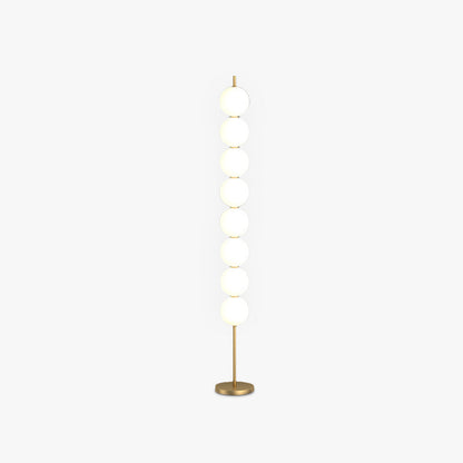 Mira Modern Candy /etal Floor Lamp, Brass