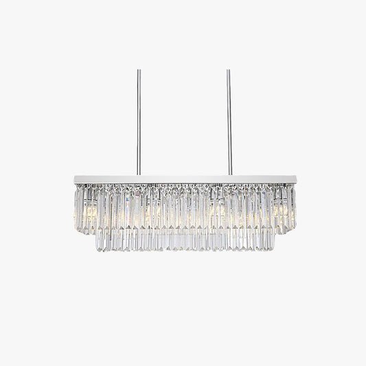 Kristy moderne art-deco LED-hanglamp, kristal/metaal