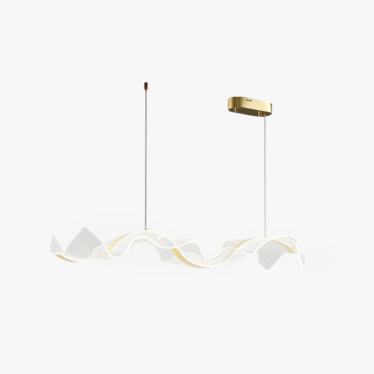 Kristy Hanglamp Designer Wave, Wit/Goud, Eetkamer