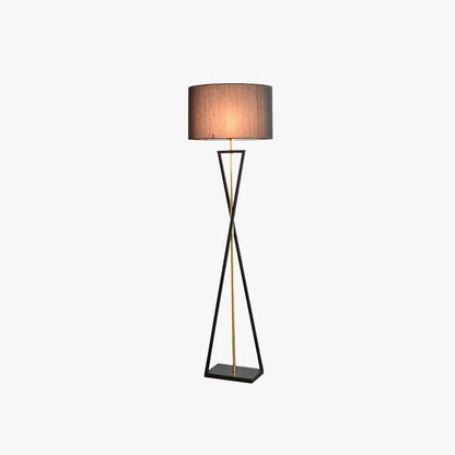Baines Tripod Floor Lamp, Black & Flaxen, L 158CM