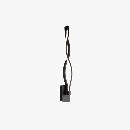 Arisha Wave Modern Simple Wall Lamp, Black & White