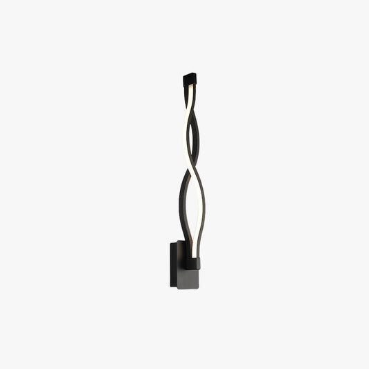 Arisha Wave Moderne einfache Wandleuchte, Schwarz & Weiß