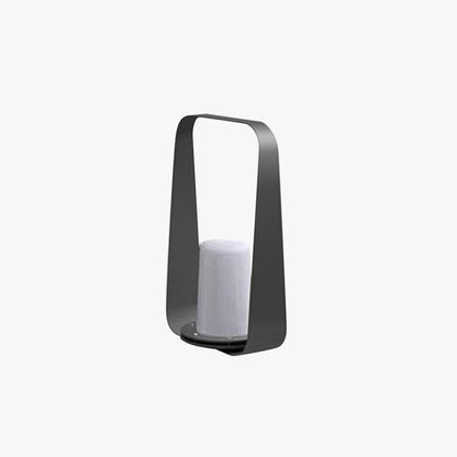Ray Minimalist Portable Rechargeable Lamp de Table, Coffee/Grey