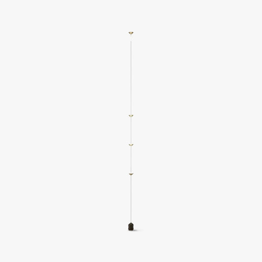 Arisha Full-Length Minimalist Linear Floor Lamp, 3 Bulbs