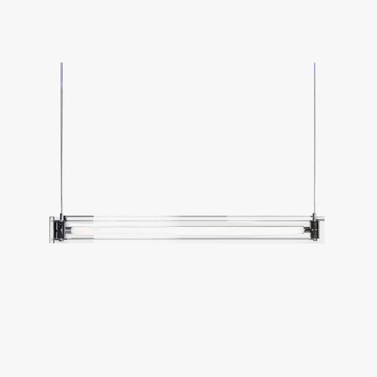 Arisha Minimalist Linear Metal Pendant Light,White