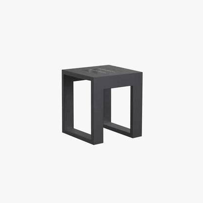 Ray Simple Hollow Cube Metal/ Outdoor Floor Lamp, Black