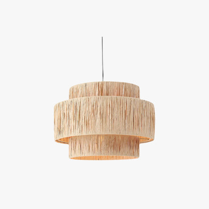 Suspension en rotin rustique Boho Muto, 3 styles