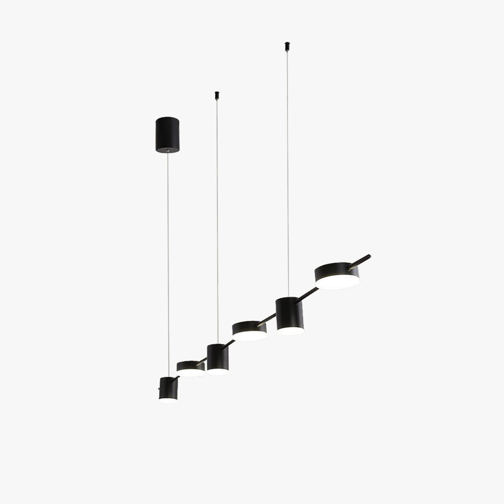 Arisha Minimalistische Pendelleuchte aus mehreren Metallen, Schwarz/Gold