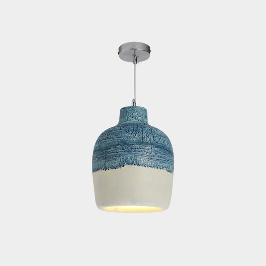 Avi Wabi Sabi hanglamp van hars in potvorm, 4 kleuren
