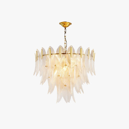 Kristy Modern Gold Feather Chandelier, 3 Style