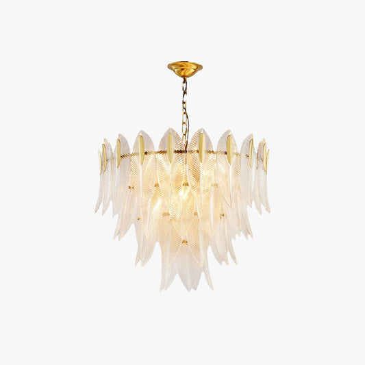 Kristy Modern Gold Feather Chandelier, 3 Style