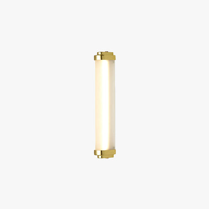 Ray Minimalist Cylindrical Metal Outdoor Wall Lamp, Black/Gold/Silver