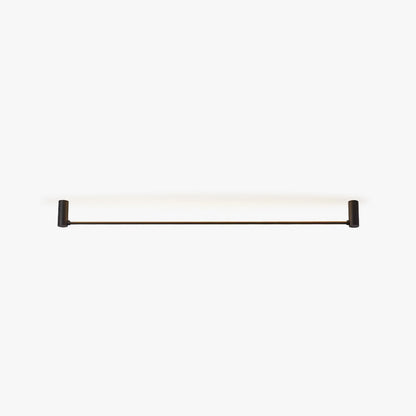 Arisha Minimalist Linear Flush Mount Ceiling Light, Black, Hallway