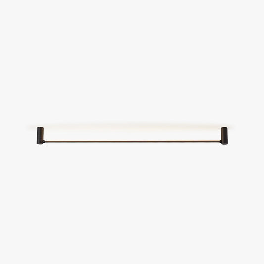 Arisha Minimalist Linear Flush Mount Ceiling Light, Black, Hallway