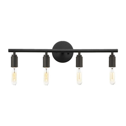 Silva Moderne Glas-Waschtisch-Wandleuchte, Schwarz, Badezimmer, 3/4 Licht