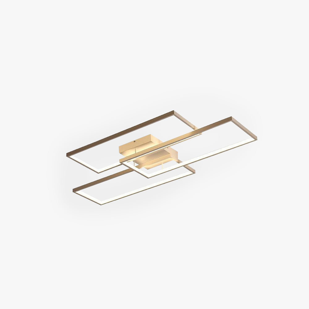 Plafonnier rectangulaire Arisha, 2 couleurs