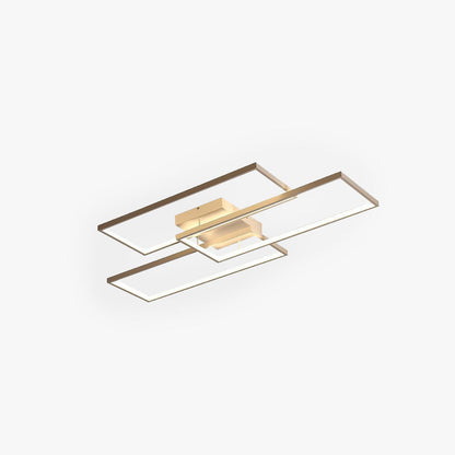Plafonnier rectangulaire Arisha, 2 couleurs