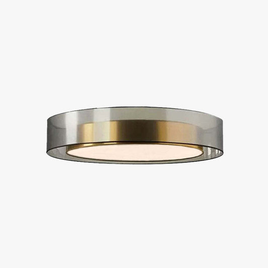 Arisha Nordic Moderne runde LED-Einbau-Deckenleuchte, Goldkupfer