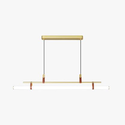 Inari Modern Linear Metal Pendant Light,Black/Gold