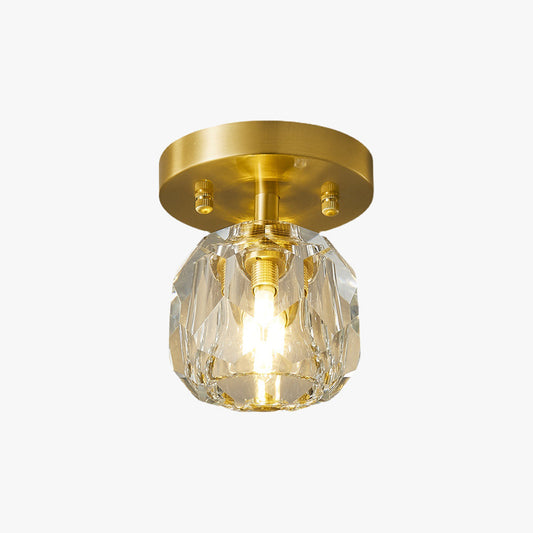 Kristy Luxury Diamond metaal/inbouwplafondlamp, goud