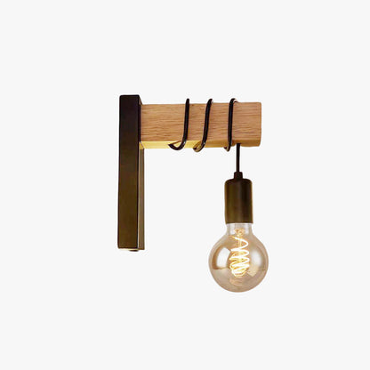 Silva Wall Lamp Bulb Industrial, Metal, Black/White, Living Room