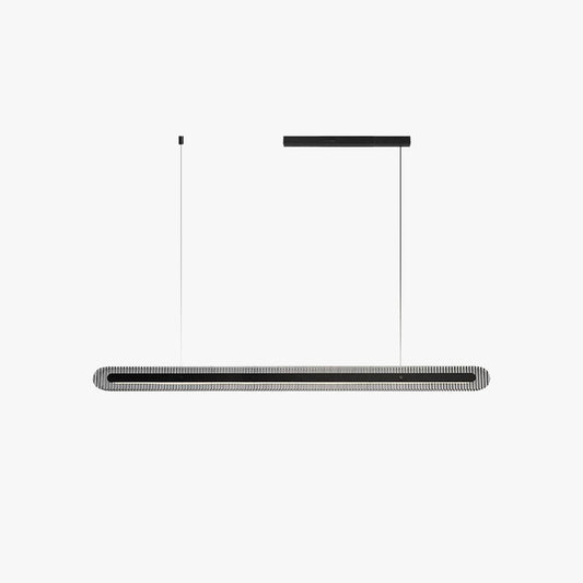 Lampada a sospensione/metallo lineare minimalista Arisha, nera