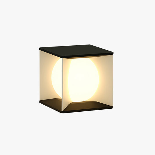Lampadaire d'extérieur Ray Modern Moon sur colonne