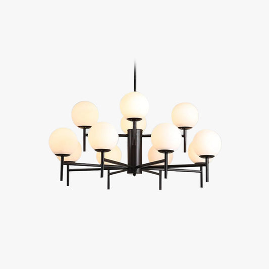Silva Modern Globe Bubble hanglamp van metaal/glas, goud/zwart