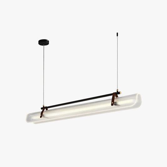 Arisha Hanglamp Lineair Modern,/Metaal, Zwart/Goud, Studeerkamer
