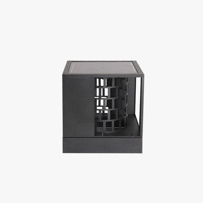 Ray Modern Pattern Metal Outdoor Table Lamps, Black
