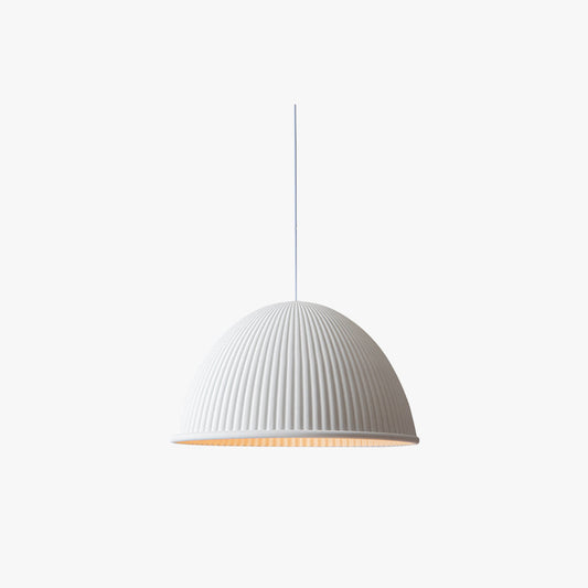 Valentina moderne semi-hars hanglamp, grijs/zwart/wit