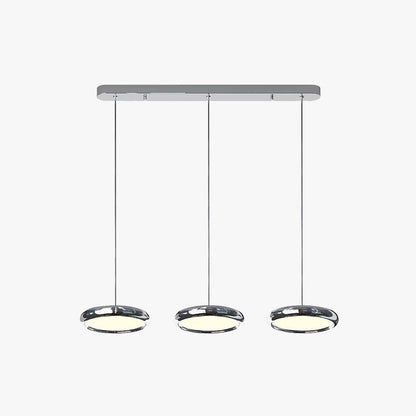 Arisha Minimalist Circular Metal Pendant Light,Silver/Gold/Rose Gold