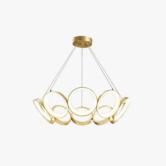 Arisha Luxe ring metalen hanglamp, goud
