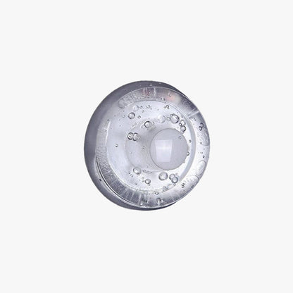 Ray Waterproof Semi-circular Glass Outdoor Wall Lamp, Transparent