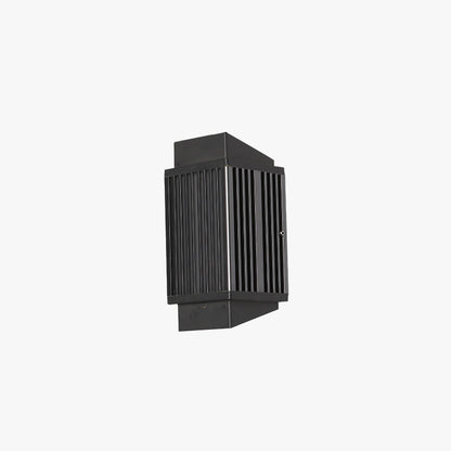 Lampe murale moderne ronde/rectangulaire en métal/extérieur Ray, noir