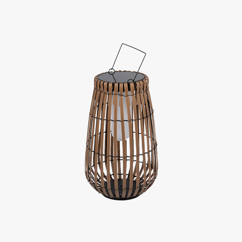 Ray Retro Lantern Solar-/wiederaufladbare Außenstehleuchte, Braun