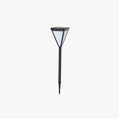 Lampe solaire d'extérieur conique en métal moderne Ray, noir