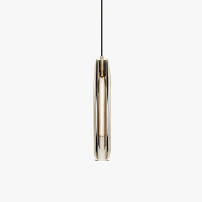 June Brass Designer Glass Pendant Lamp Smoky