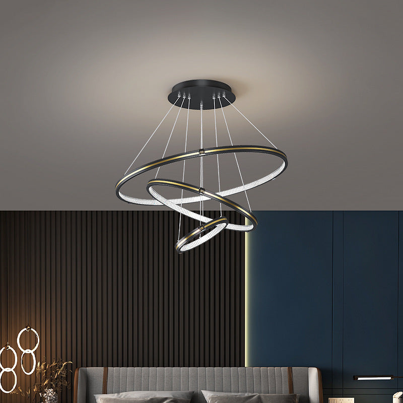 Arisha LED anneaux suspension réglable pour salon et salle à manger