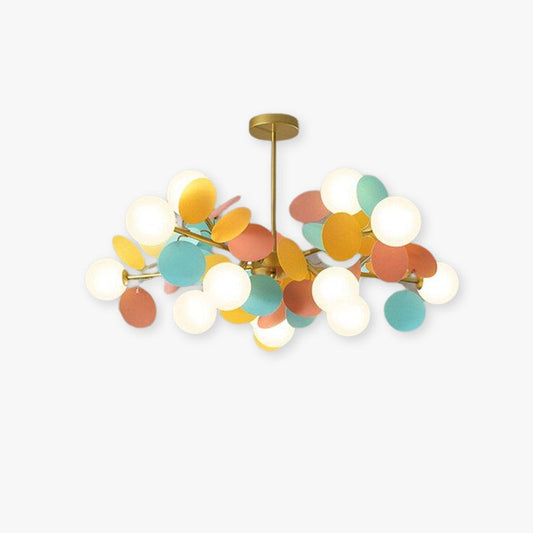 Lustre Branche Fleur Multicolore Nexen pour Salon