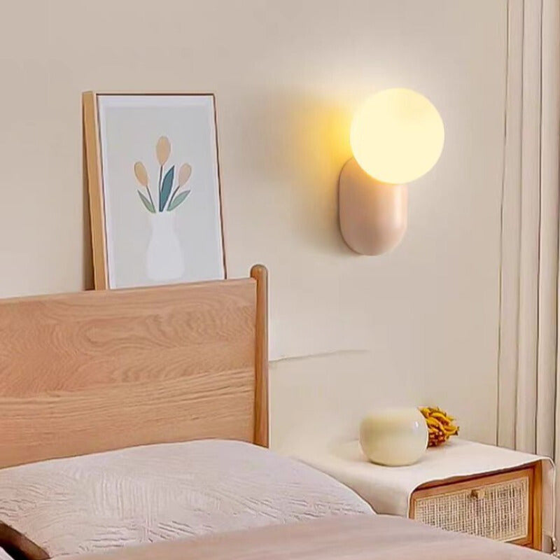 Valentina Applique Murale LED Moderne d'Intérieur Charmant en Résine et Verre pour Chambre/Salon