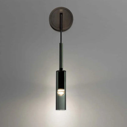 Zeyro Modern Black Glass Streamlined Pendant light/Wall Lamp