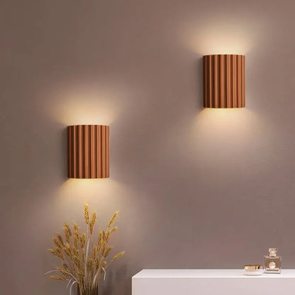 Applique Murale Semi-cylindrique Cora en Résine