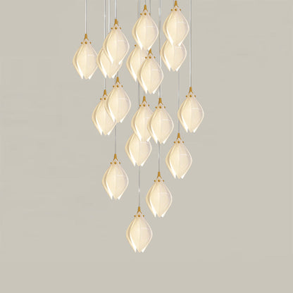 Suspension en métal et céramique Olivia, pour salon ou chambre