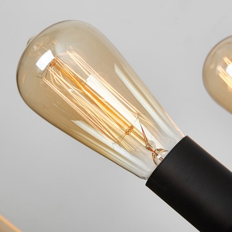 Lustre LED Vintage Silva en Métal Marron pour Salon/Bar