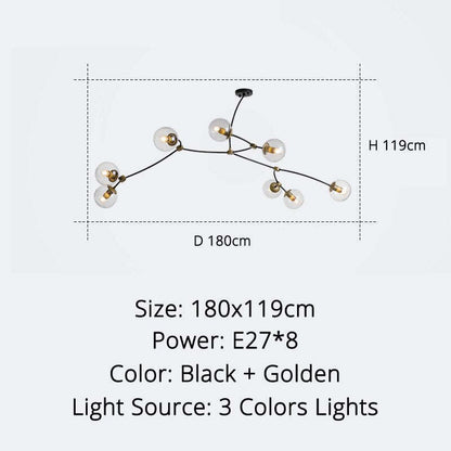 Valentina Minimalist Elegant Unique Branch Chandeliers, Living Room