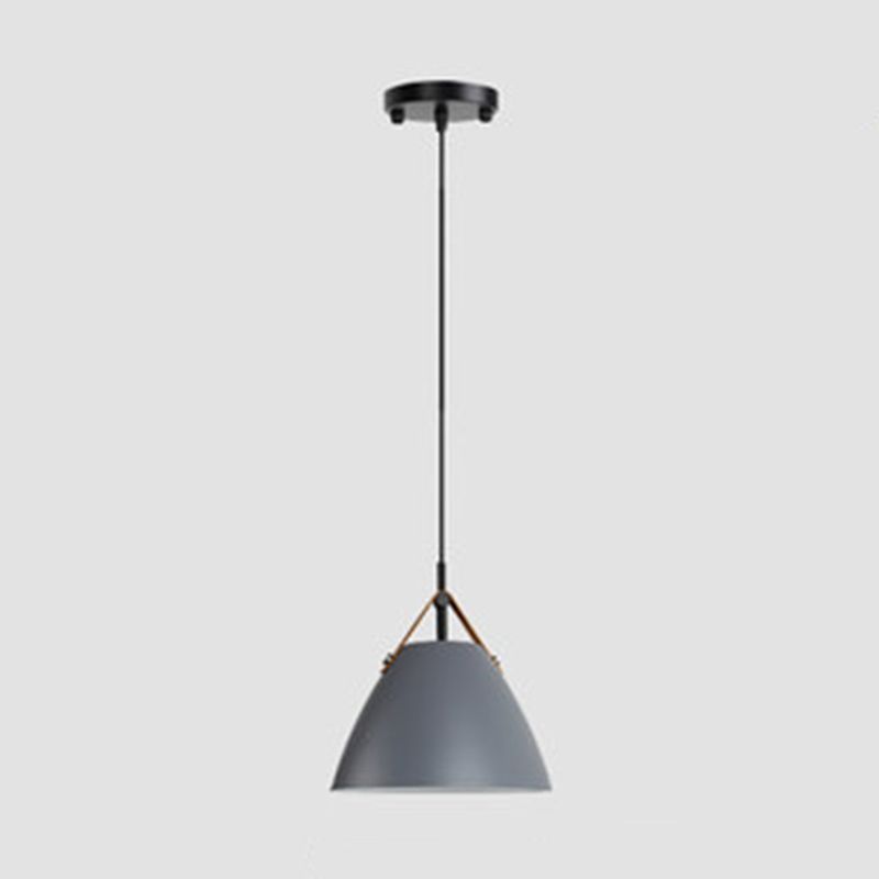 Valentina Suspension moderne en métal en forme de frisbee, noir/blanc