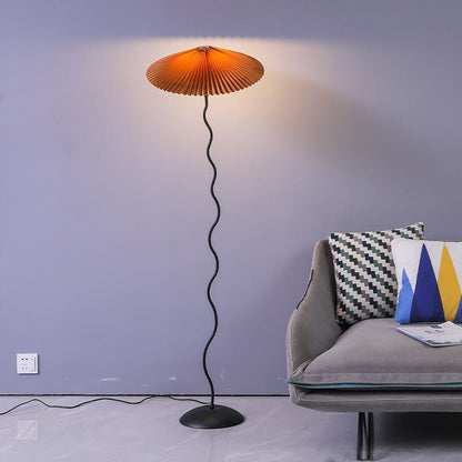 Lampadaire LED moderne en tissu champignon Ritta