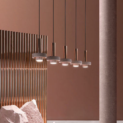 Arisha moderne bunte LED-Pendelleuchte im Art-Deco-Stil, Terrazzo